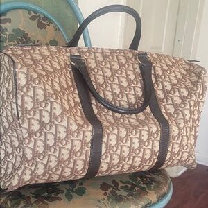 Dior Brown Monogram Duffel Bag